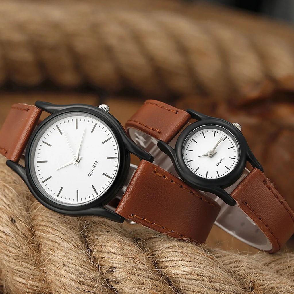 Unisex Lovers Fashion Business Formal Place And Daily Life Design Hand Watch Simple High End Stainless Steel Leather Watch Qme