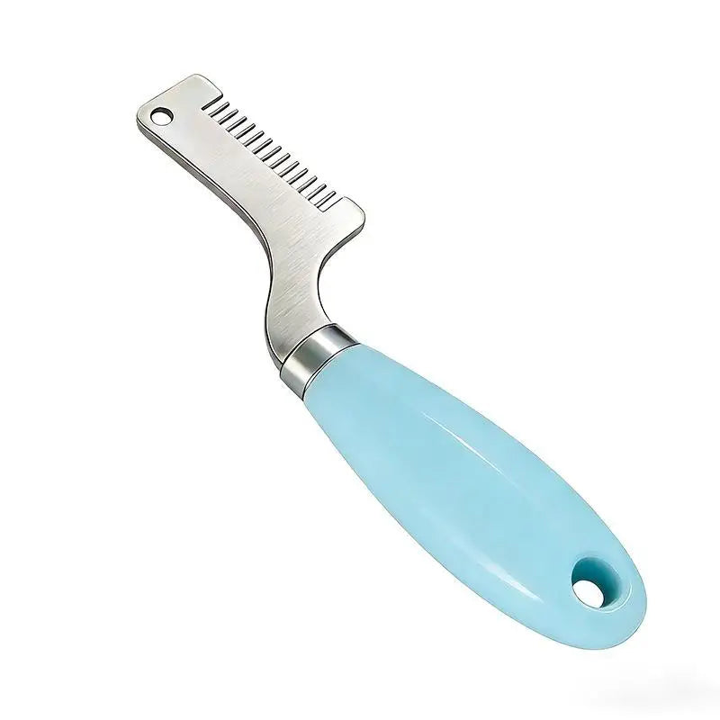 Scallion Slicer Green Onion Cutter Curved Design Stainless Steel Qme Blue