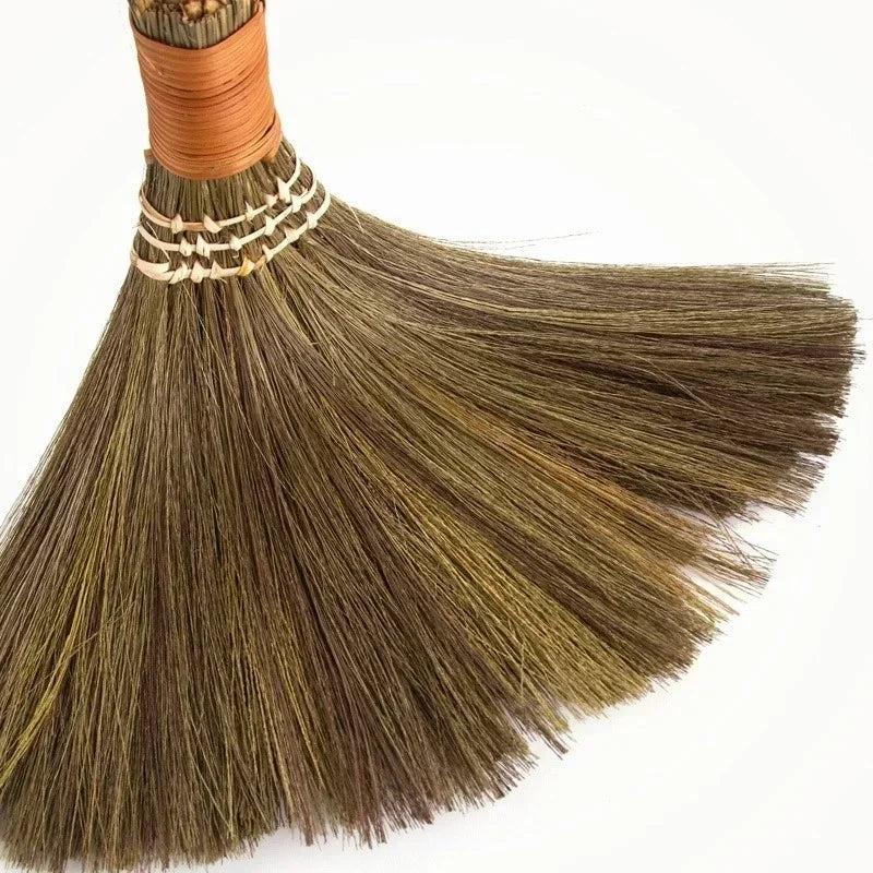 Broom Natural Wood Floor Sweeping Hair Fur Household Cleaning Tool Qme