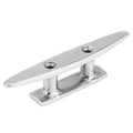 Stainless Boat Cleat 4 Inch Stainless Steel Boat Mooring Dock Deck Rope Cleat for Marine Yacht Boat Mooring Cleat Marine Cleat Qme silver