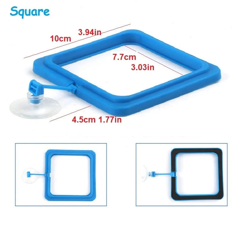 Fish Feeding Ring Feeder Fishing Equipment For Food Flakes Aquarium Mini Accessory Fish Tank Tool Water Koi Tropical Guppy Tetra Qme