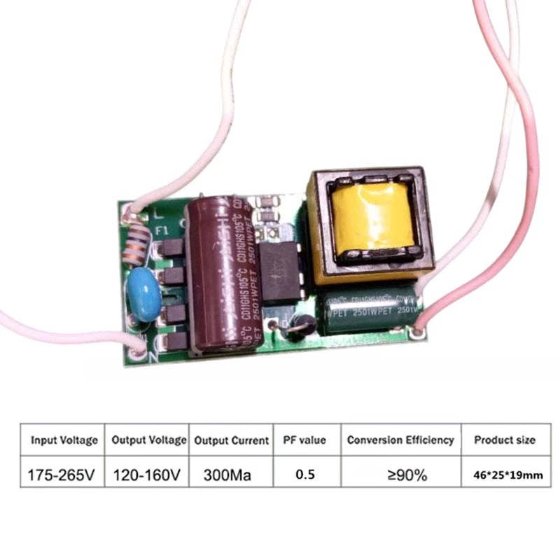 3W 5W 8W 18W 36W LED Light Driver Supply Transformer Radiating Module Board Qme 36-50W