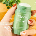 Face Clean Mask Green Tea Cleansing Stick Mask Shrink pores Deep Blackhead Remover facial Cleansing Moisturizing Mask 40g Qme 1pcs