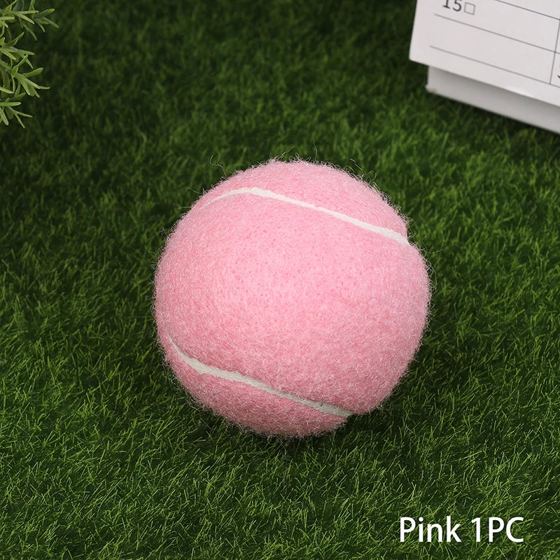 1 Ladies Beginners Durable Practice Tennis Ball Balls Wear-resistant Qme 1PC Pink
