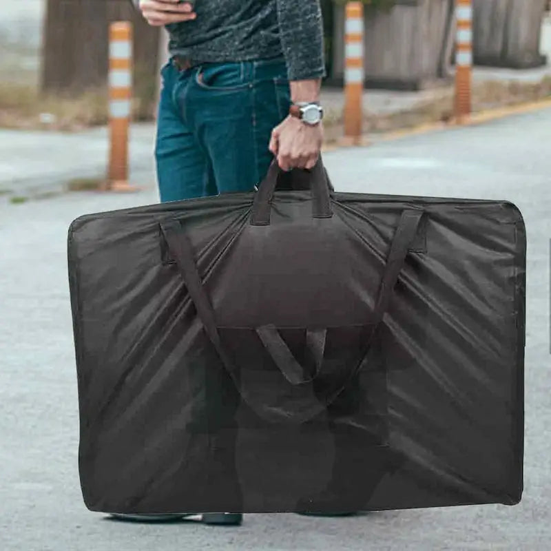 Black Handbag For Massage Table Carrying Bag For Nail Desk Beauty Bed Bag 600D Oxford Cloth Folding Storage Carry Bag Qme