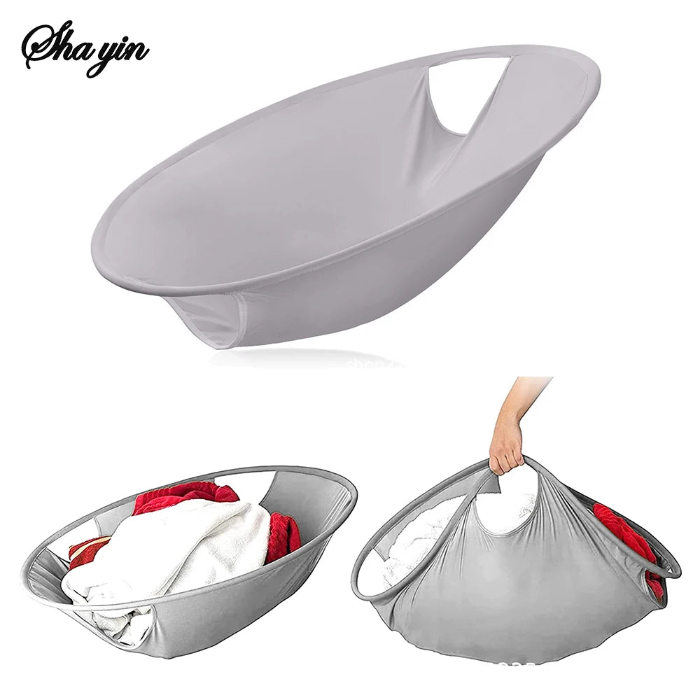 Portable Foldable Dirty Clothes Basket Storage Basket Laundry Hamper Basket Pop up Laundry Storage Basket Qme