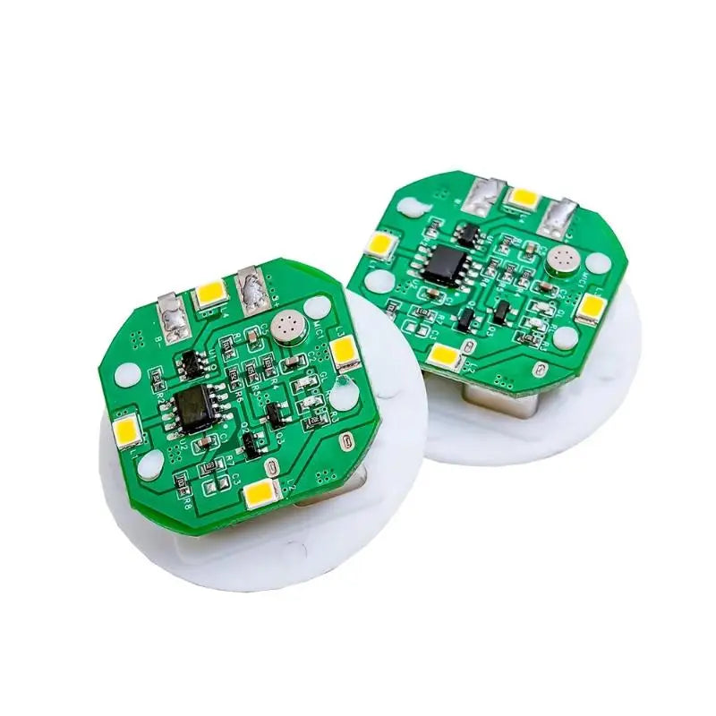 1Pc Tapping/Sound Control Lighting Toy 38mm Rechargeable LED Light Night Lamp DIY Dollhouse Accessories Wall Bedside Lamp. Qme