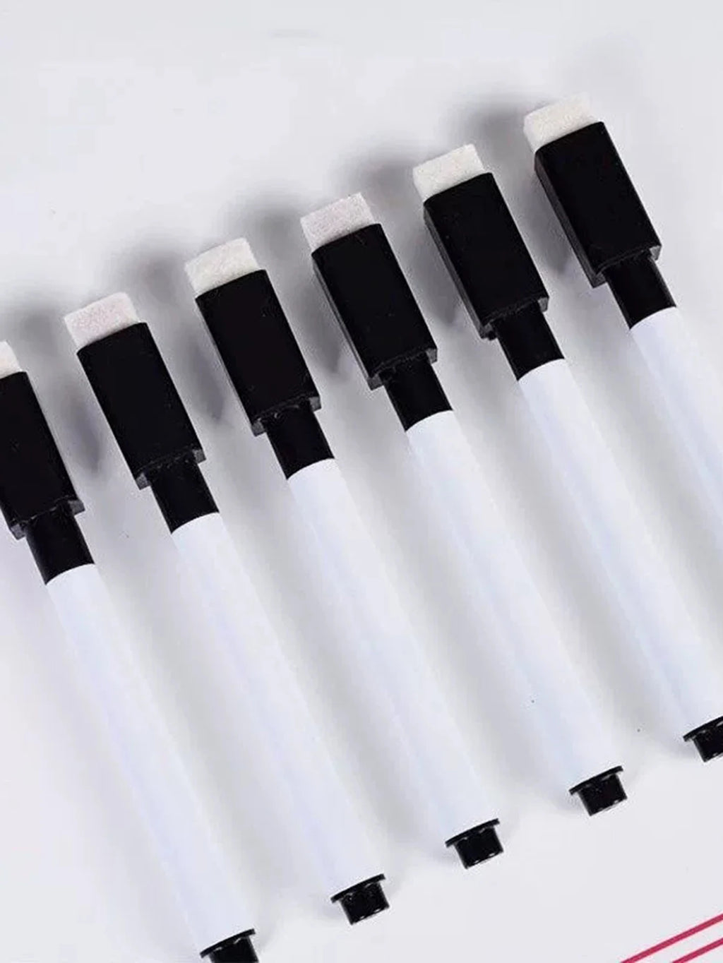 Magnetic Black Dry Erase Markers with Eraser Cap White Board Dry erase Markers Classroom Dry Wipe Pens for Home Office School Qme