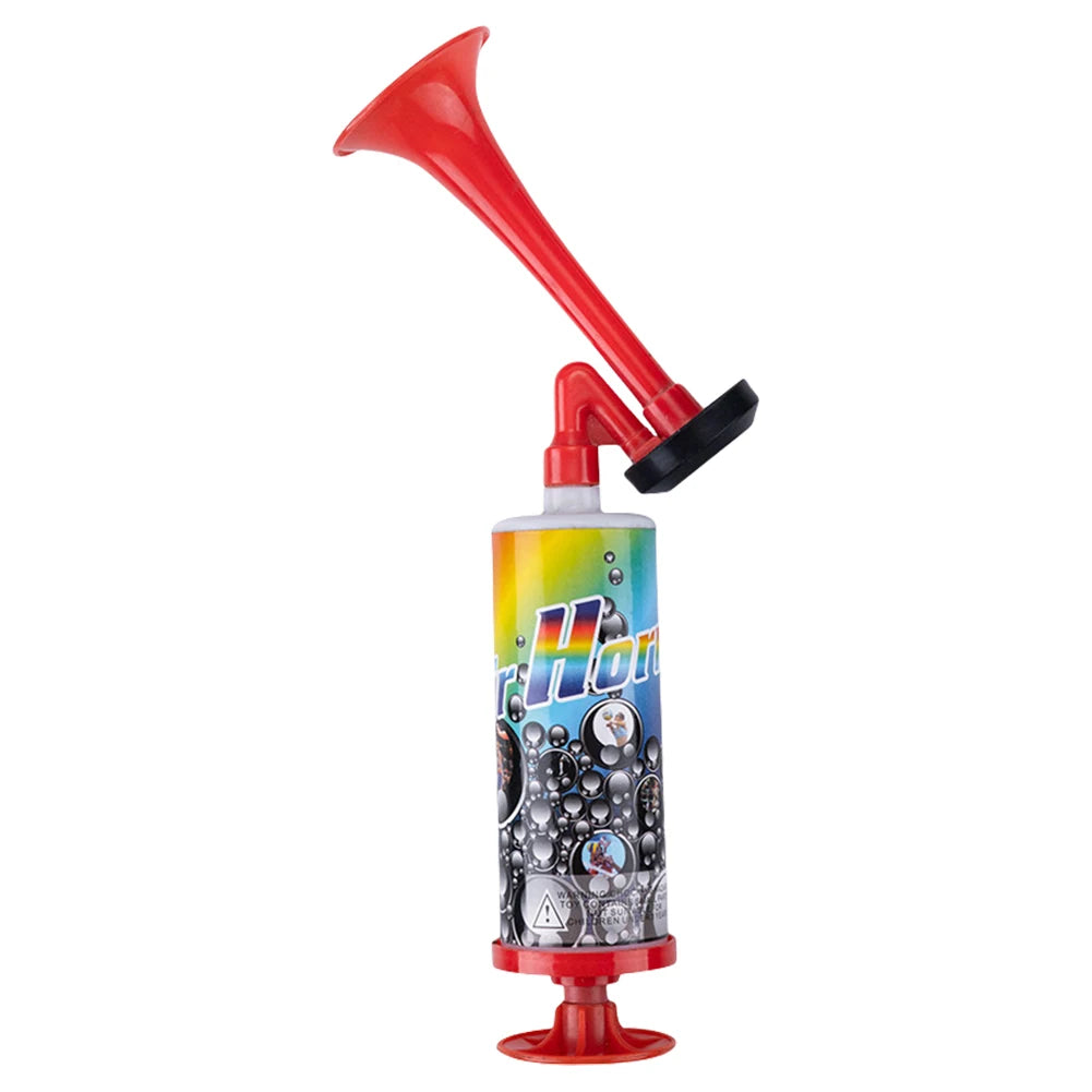 Football Championship Fanfare Reusable Air Pressure Trumpets Portable Soccer Air Cheering Horn for Football Sport Event Qme