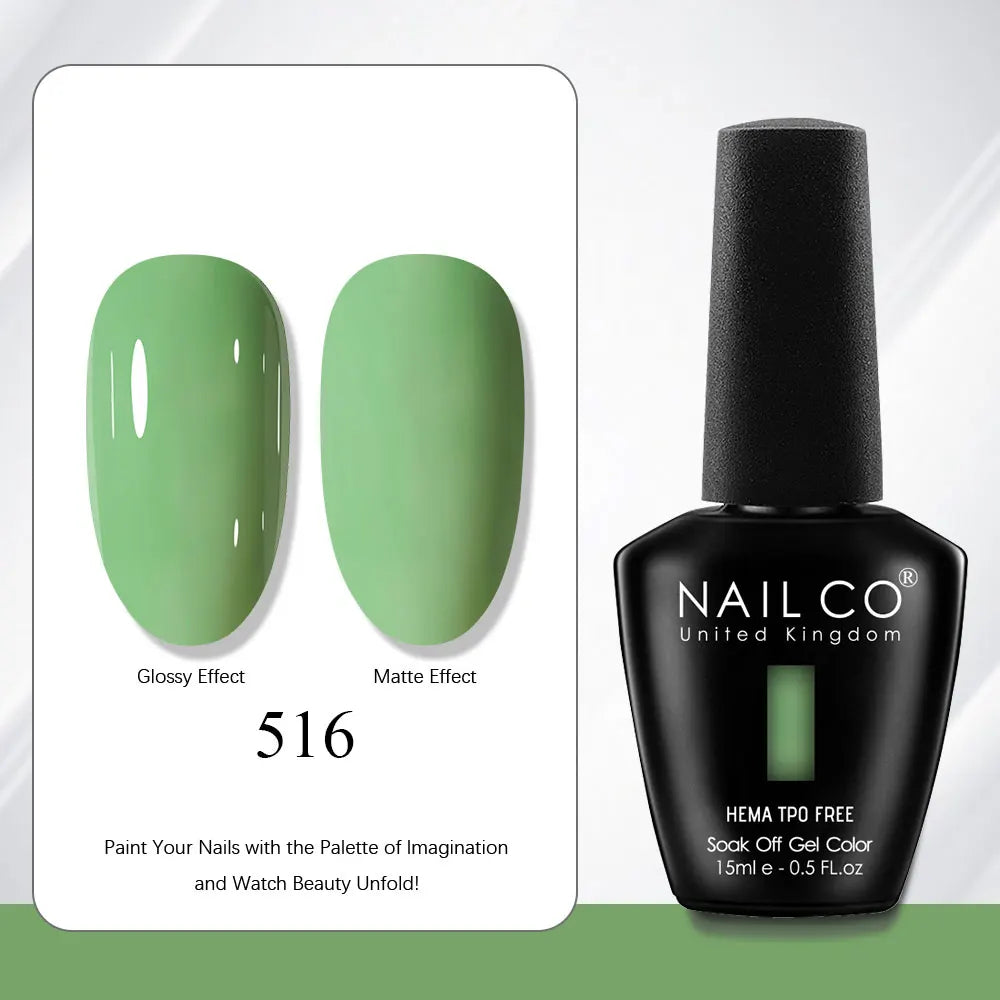 NAILCO Gel Nail Polish Nails Semi-permanent UV Varnish Glitter Glass