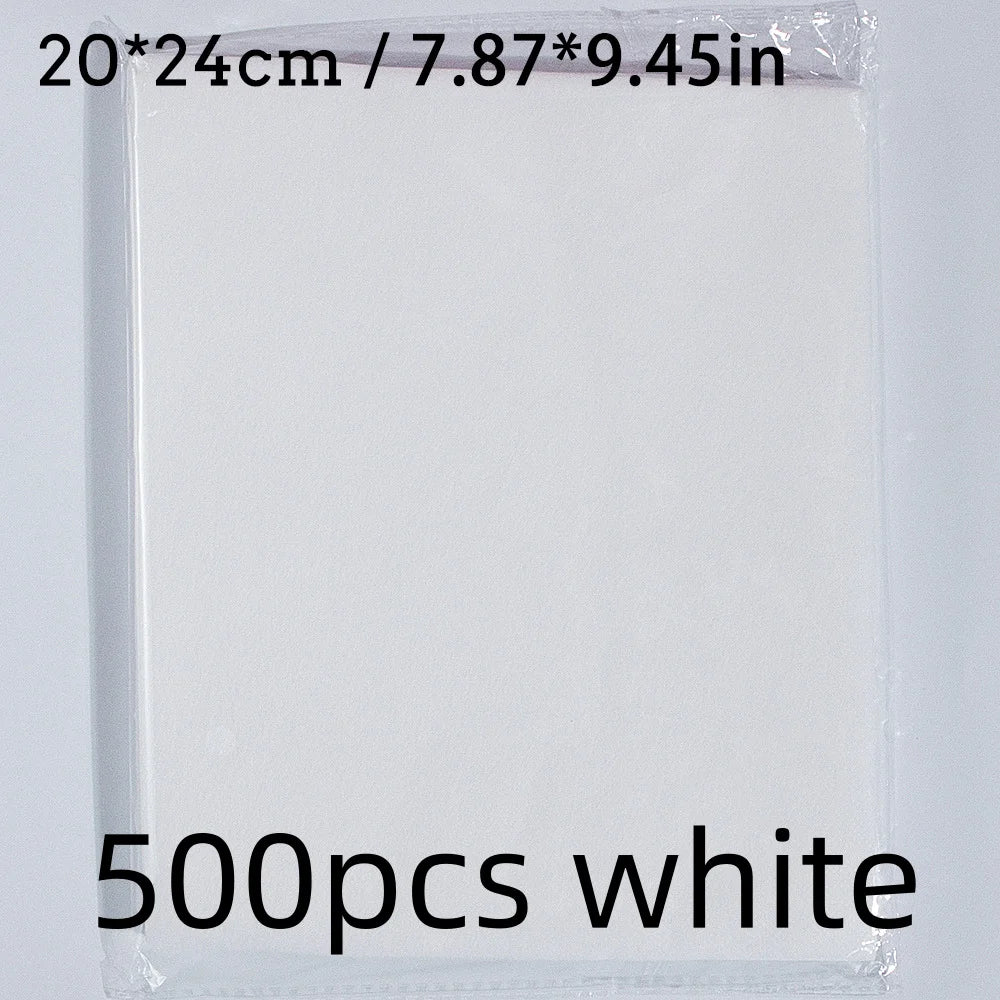 100pcs Nail Dust Collector Filter 20*24cm Nail Vacuum Clean Collector Filter Paper Dustproof Replace Nail Vacuum Filter Pad Qme 500pcs white