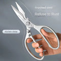 Multi-purpose Stainless Steel Kitchen Shears Heavy-duty Poultry Qme silvery