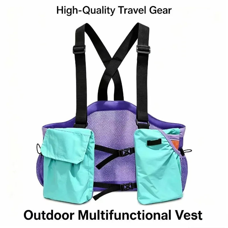 Summer Dopeamine Tactical Vest Bag Women Lightweight Multi-pocket Qme