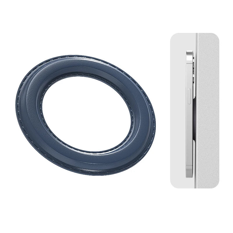 Magnetic Ring Holder For iPhone 14 13 12，Magnet Wall Mobile Phone Holder Magnetic For MagSafe，Car Phone Stand，Sticker Stand Qme dark blue