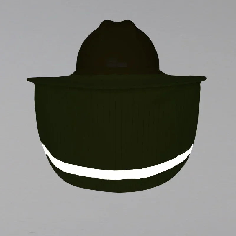 Useful Mesh Reflective Cap Cover, Reflective Stripe, Summer Sun Shade, Safety Hard Hat Neck Shield for Construction Workers Qme