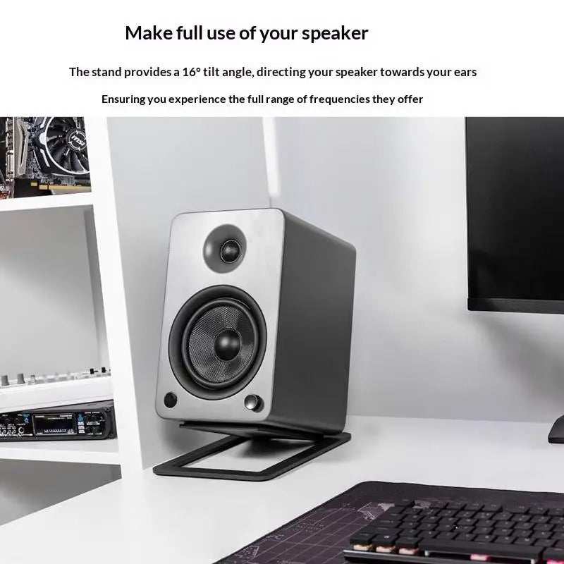 Heavy Duty Desktop Speaker Stand Tabletop Solid Audio Support Qme