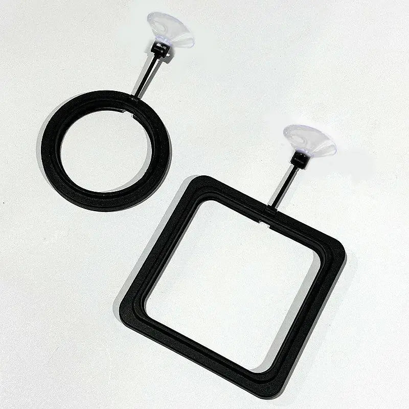 Aquarium Feeding Ring Fish Tank Floating Food Tray Feeder Square Qme