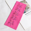 Simple Fashion Black Elastic Hairbands Girls No Slip Soft Hair Qme Rose Red