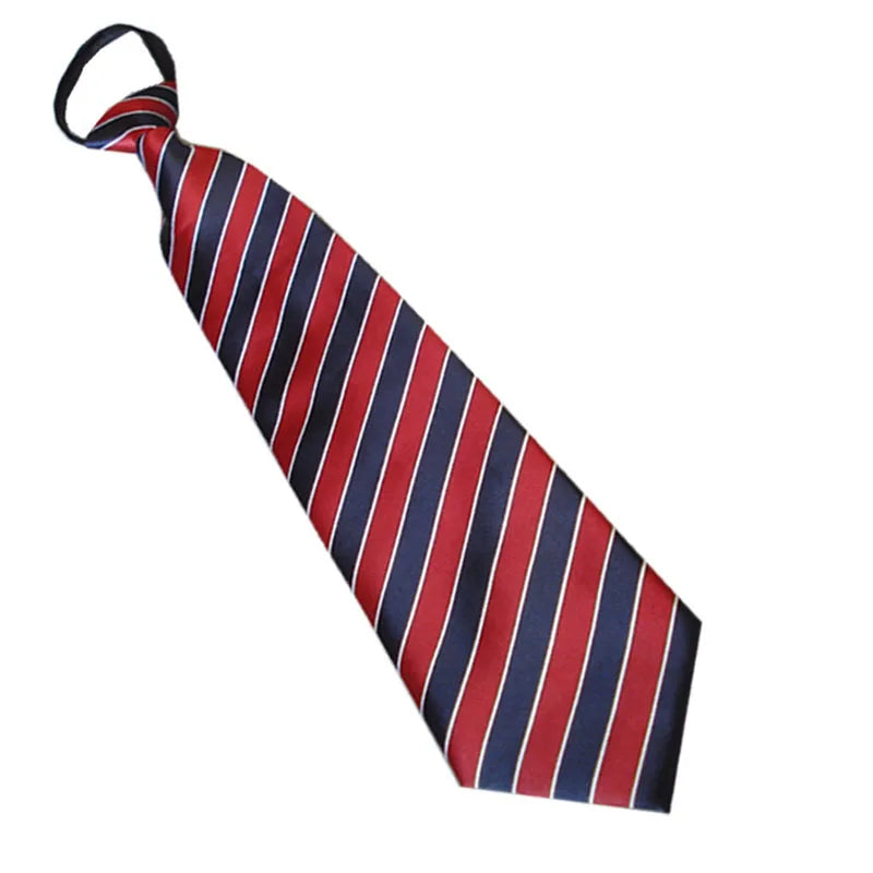 Zipper Ties Men Neck Tie Solid Striped Polka Dots Silk Neckties Men's Qme rt-12