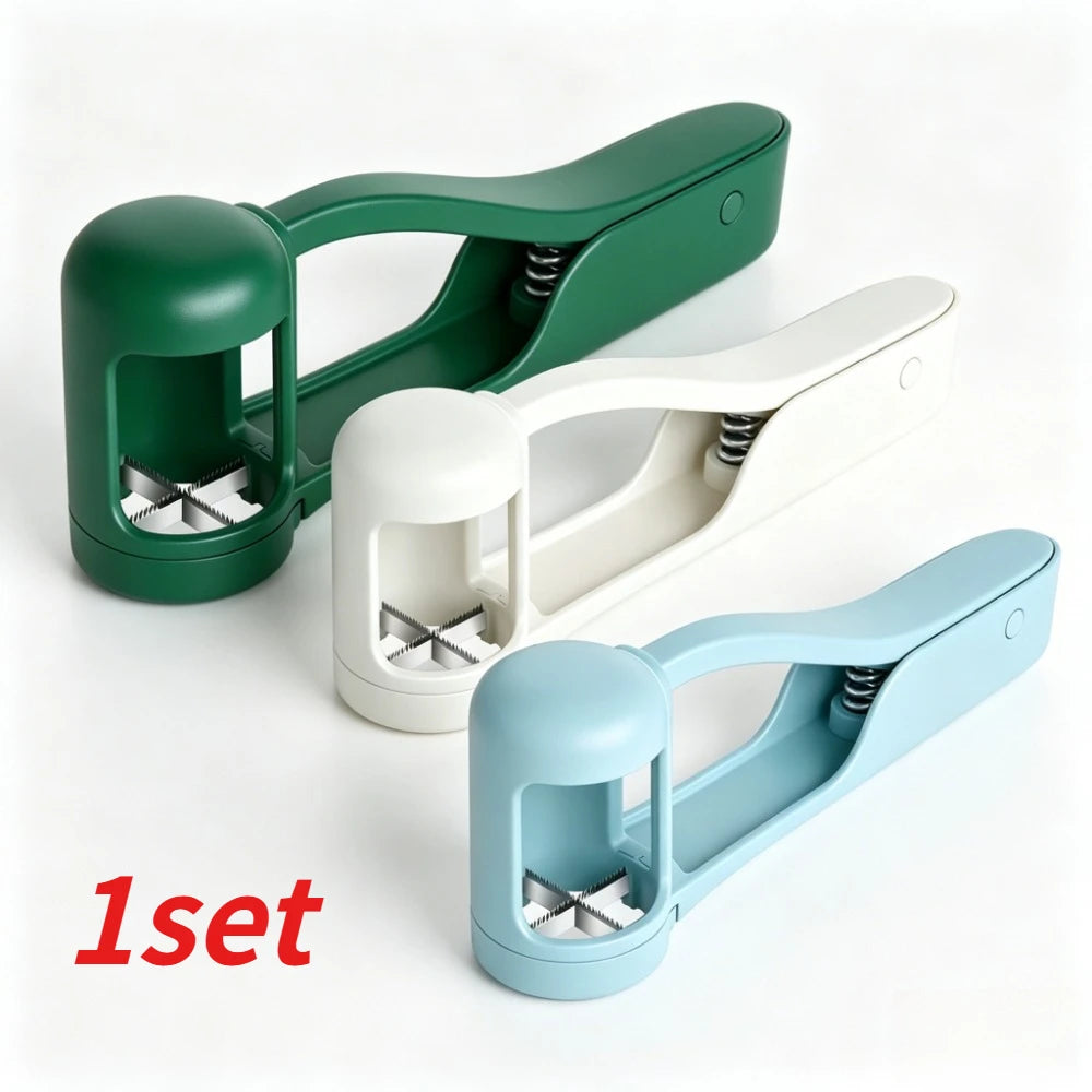 Kids Friendly Fruit Splitter Portable Cherry Tomato Grape Cutter Safe Reusable Kitchen Gadget for Daily Salad Snack Prep Qme 1 set