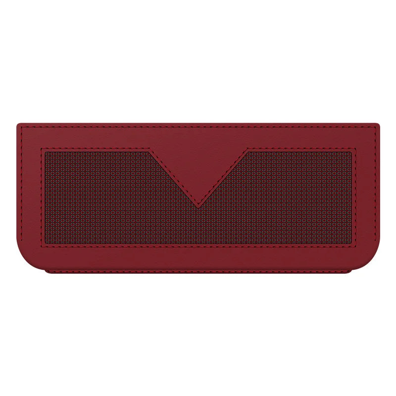Car Storage Bag Mobile Phone Paste-type Multi-functional Mesh Pocket Qme Red
