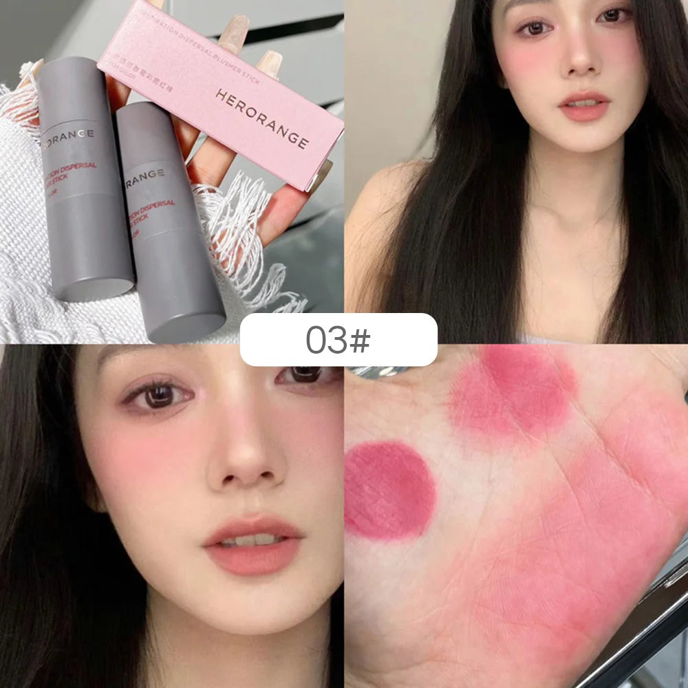 HERORANGE Inspired Diffused Matte Blush Stick Single Natural Rosy Qme HR532-03