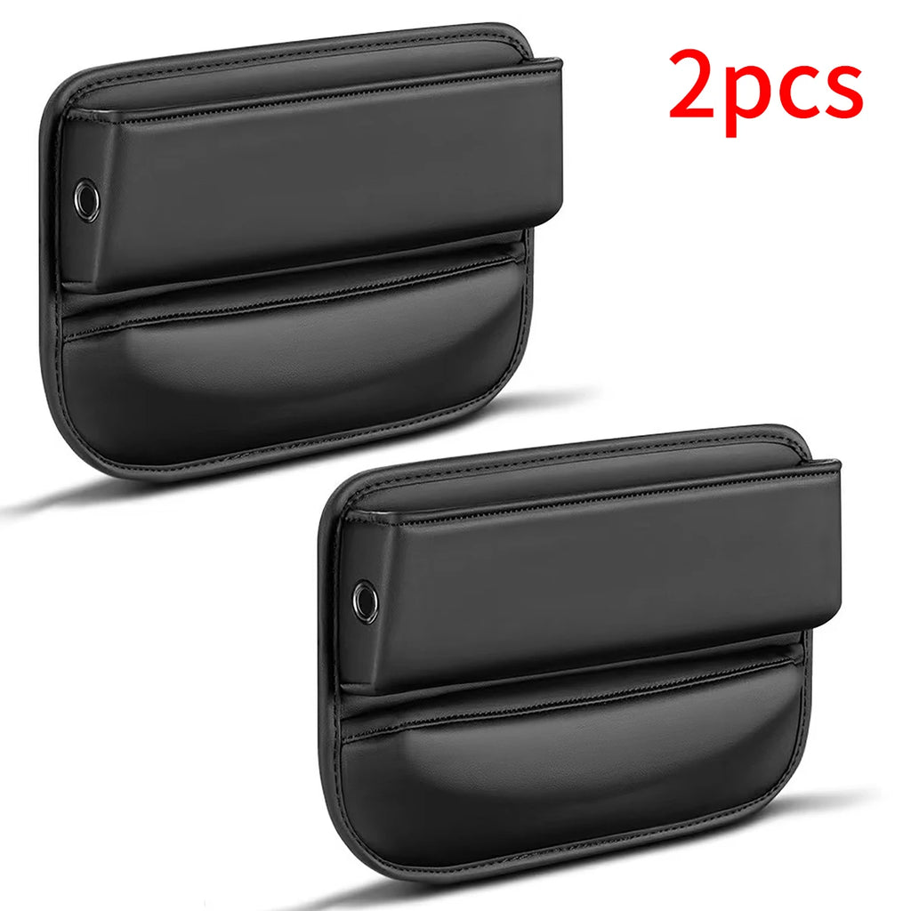 Car Seat Gap Filling Material Leather Storage Box Cup Holder Qme 2pcs