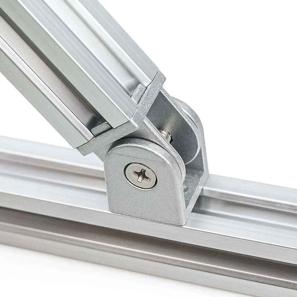2020 Series Aluminum Profile Die-casting Zinc Alloy Flexible Pivot Joint 2020/3030/4040 Series Aluminum Profile Zinc Alloy Hinge Qme