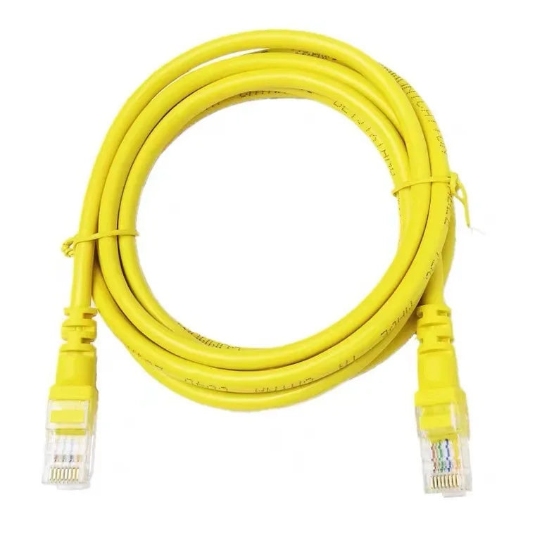 1PCS Cat5e Ethernet Cable with Crystal Head 1m High Speed Network Cable for Computer Broadband Internet Connection Twisted Pair Qme Yellow 20M