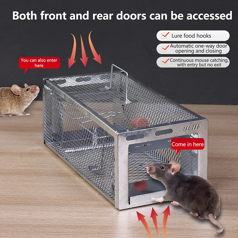 Multi-catch Rodent Mouse Trap Rat Cage Pest Control All Mice Can Fit Qme