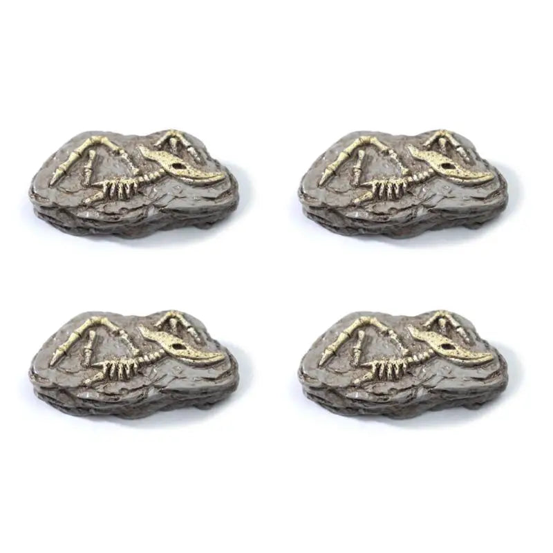 4Pcs Simulation Dinosaur Fossil Ornaments Mini Micro Landscape Decor DIY Desktop Craft Accessories Qme StyleB
