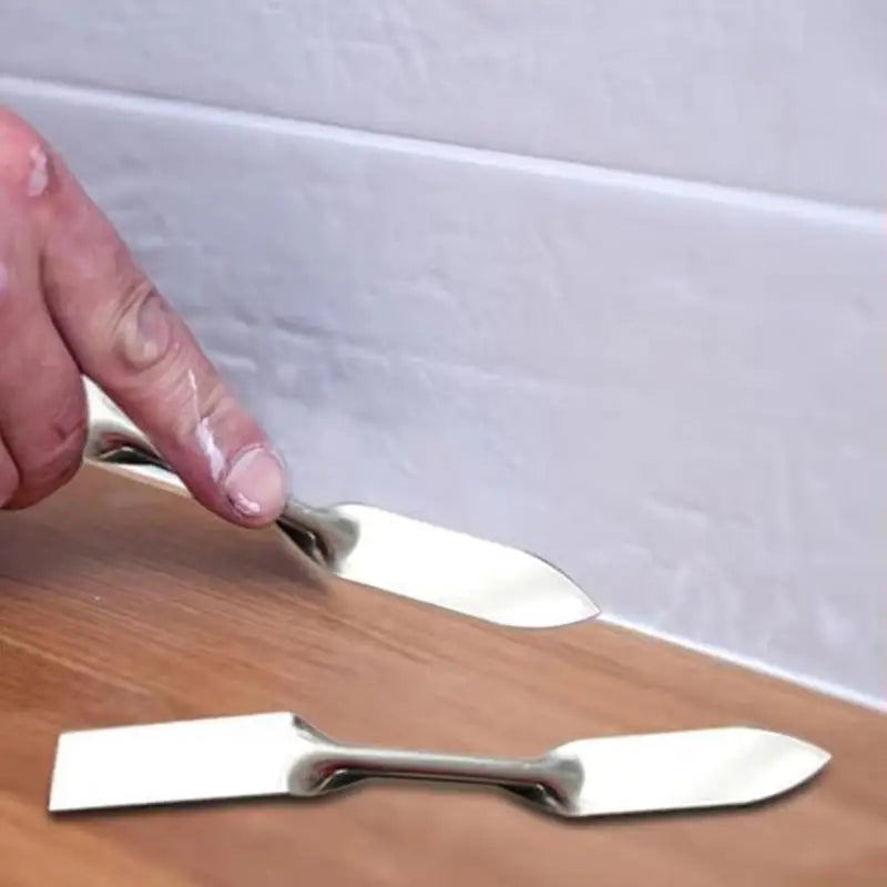 420 Stainless Steel Dual Head Putty Knives Rust Resistant For Pottery DIY Crafting And Small Home Repair Jobs Qme