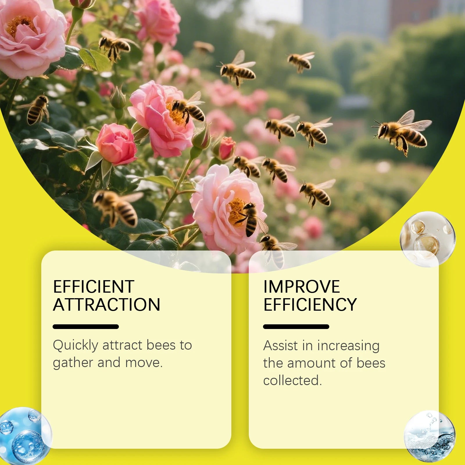 MOONSPRY 237ML Bee Attractant Daily Portable Spray for Attracting Bees and Trapping Bees Effectively Attract Bees Qme
