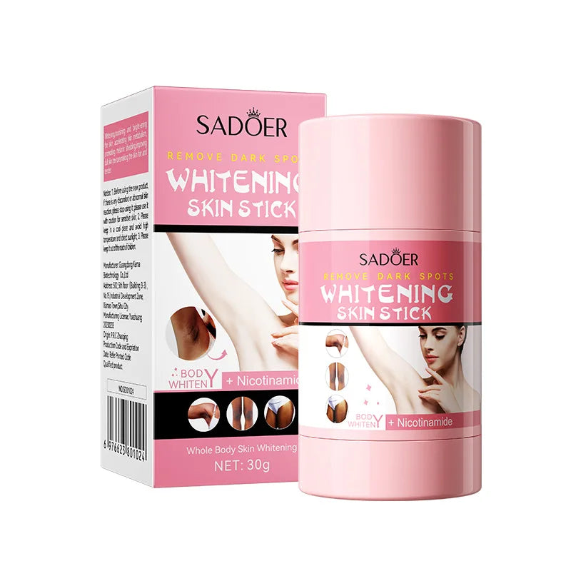 Niacinamide Whitening Cream Stick Remove Dark Spots Bleaching Private Parts Underarm Brighten Butt Knee Inner Thigh Body Care Qme 1PC