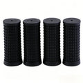 Rubber Bike Handlebar Grips Non-Slip Bicycle Scooter Handle Grip Covers Qme Black 4pcs