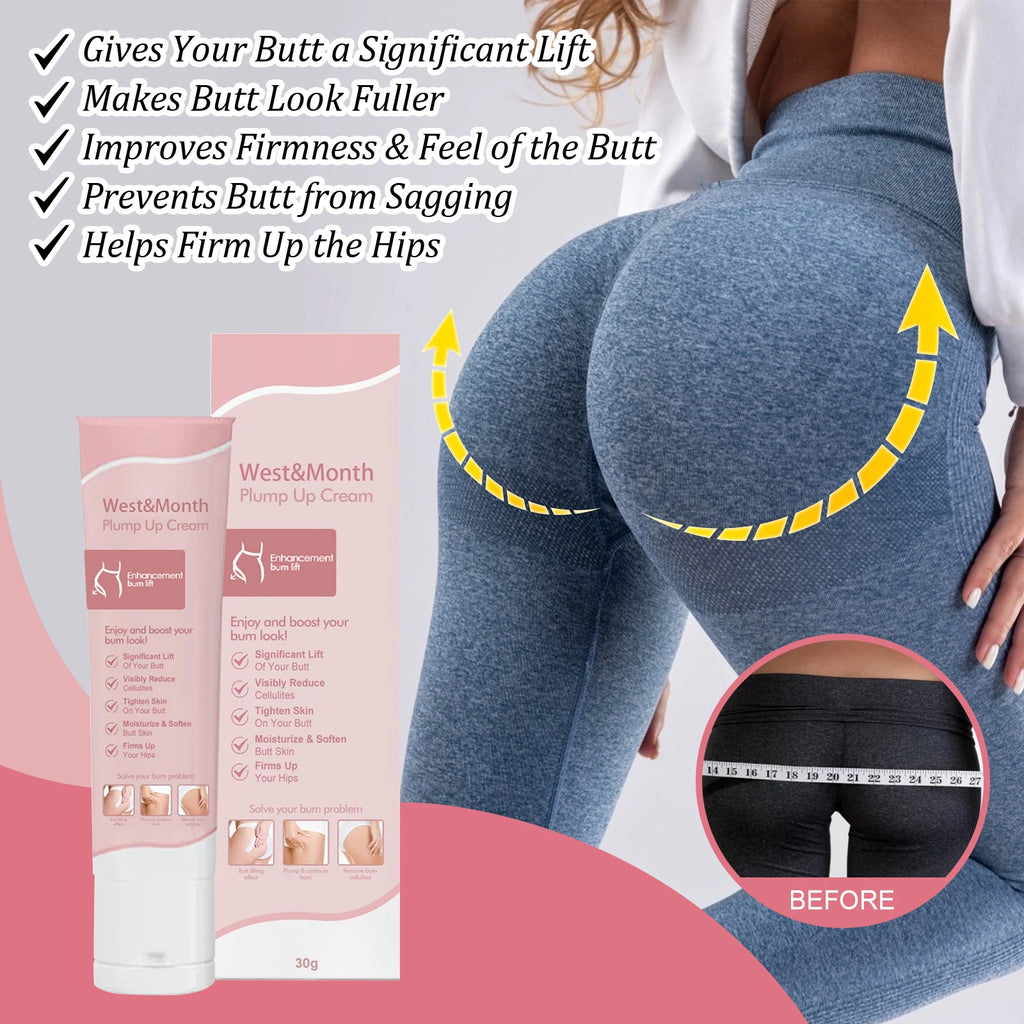 Butt Enhancement Cream Lifting & Plumping Butt Enhancer Big Ass Prevent Fuller Sagging Nourishing Lift Hip Plump up Cream Qme