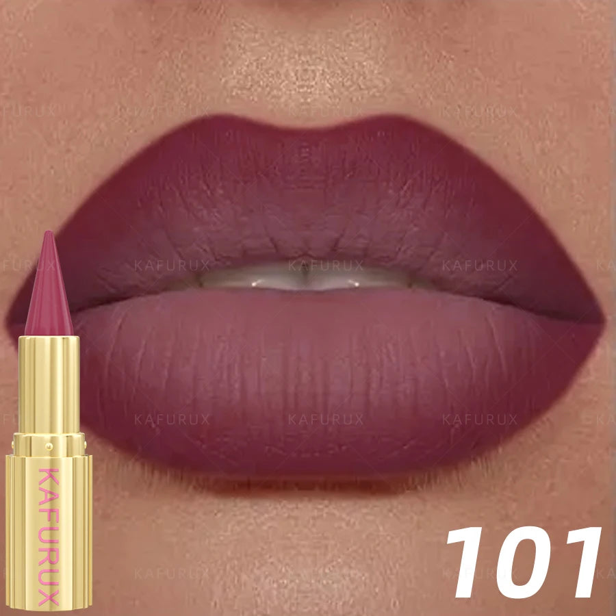 9 Colors Gradient Lipstick Matte Lip Liner Pen Velvet Finish Smooth Qme 101
