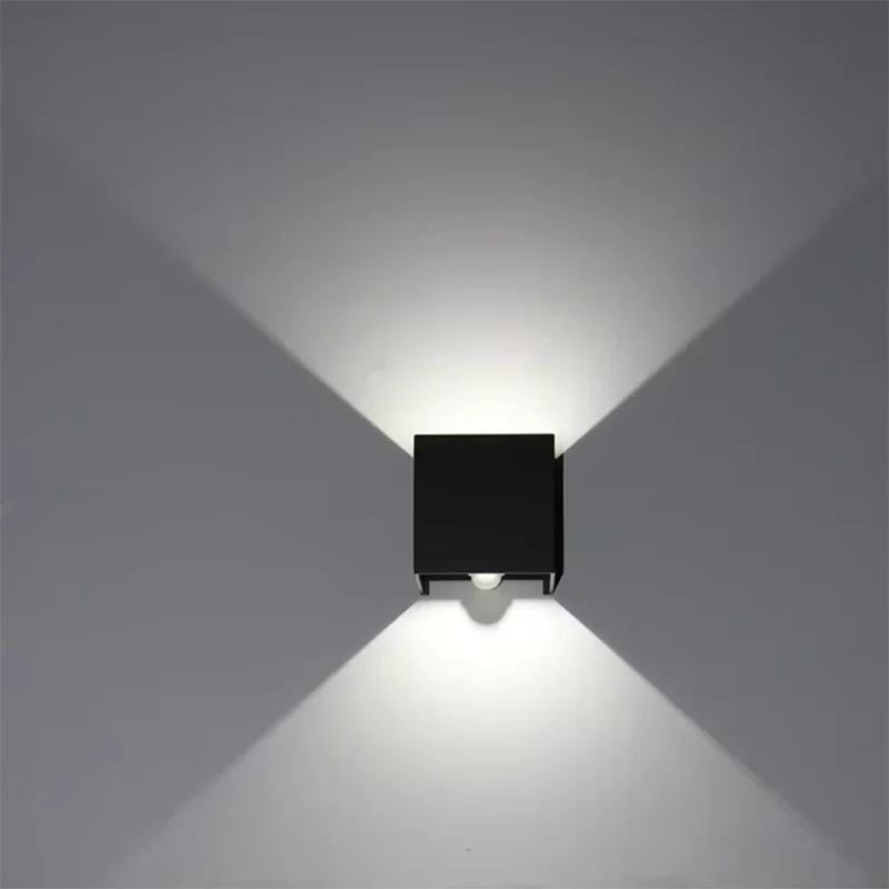 IP65 Sensor LED Wall Lamp 12W Outdoor Motion Sconce Balcony Porch Light Garden Yard Aisle Decor Lighting Indoor Bedside Lamp Qme