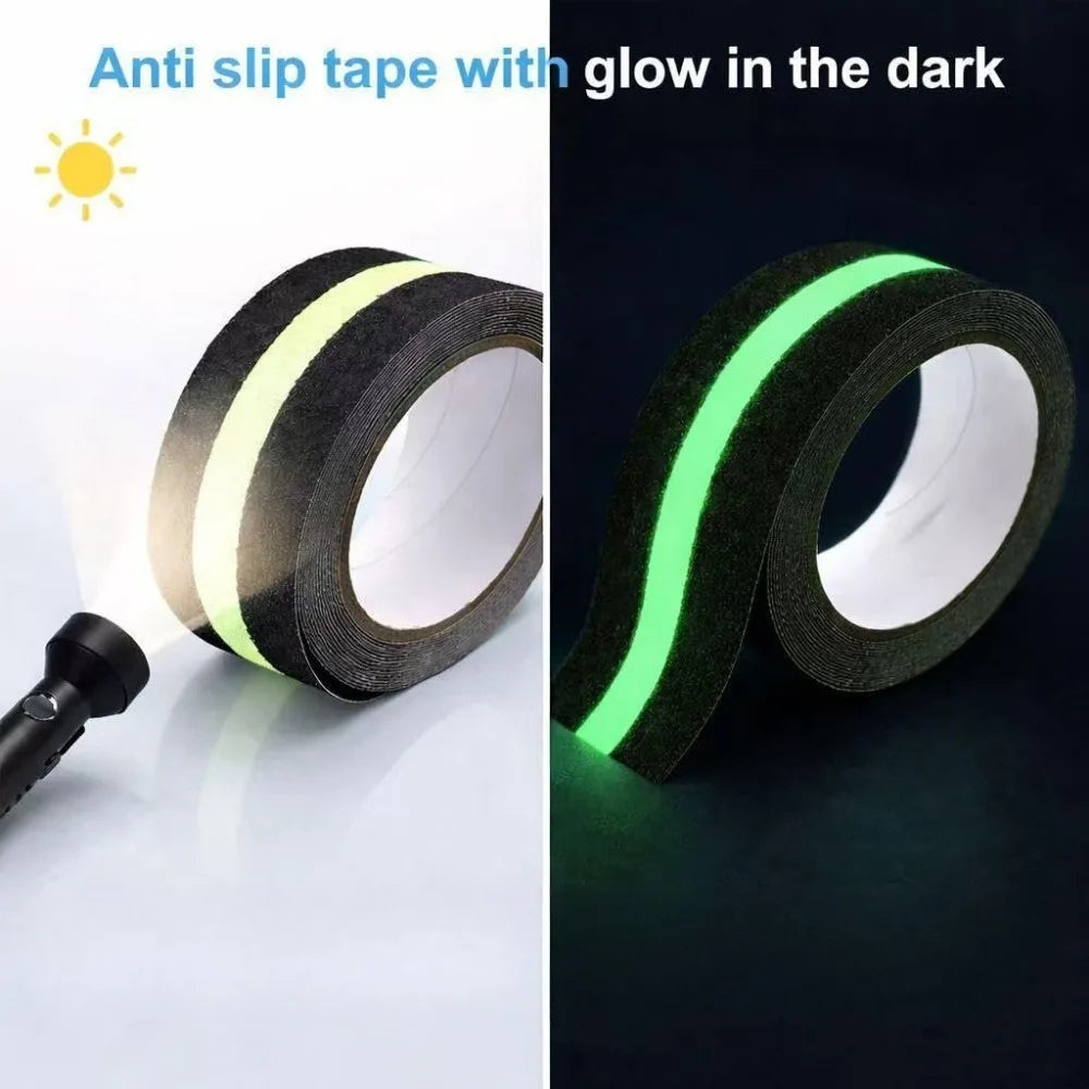 5m Luminous Anti Slip Tape Glow In Dark Stair Treads Non Slip Grip Tape Waterproof For Indoor Outdoor Steps Ladders Qme