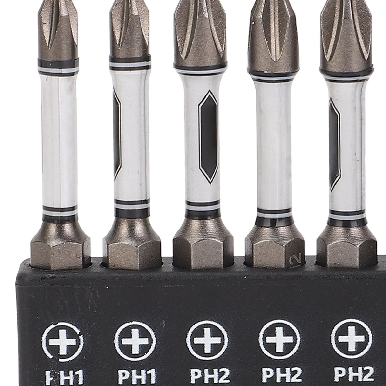30Pcs Impact Screwdriver Bit Set D2 Alloy Steel Magnetic 2in Hex Shank Hex Star Crossing Driver Bit Set Qme