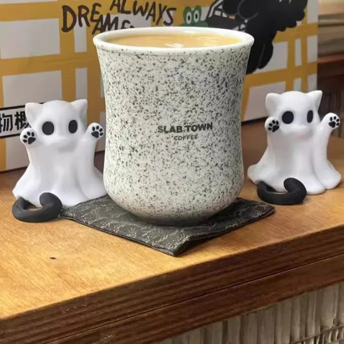 Cute Ghost Statue Ghosts Small Scary Figurines Halloween Home Qme