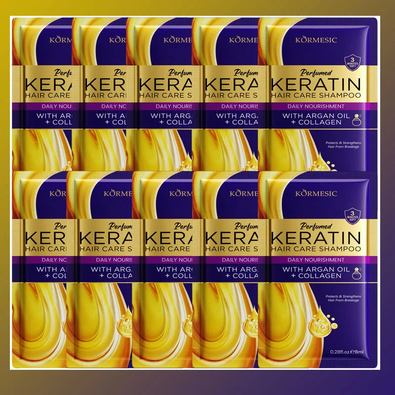 5 Seconds Magical Keratin Hair Mask Repair Damage Frizzy Soft Smooth Shiny Hair Deep Moisturizing Treatment Hair Root Scalp Care Qme 10pc