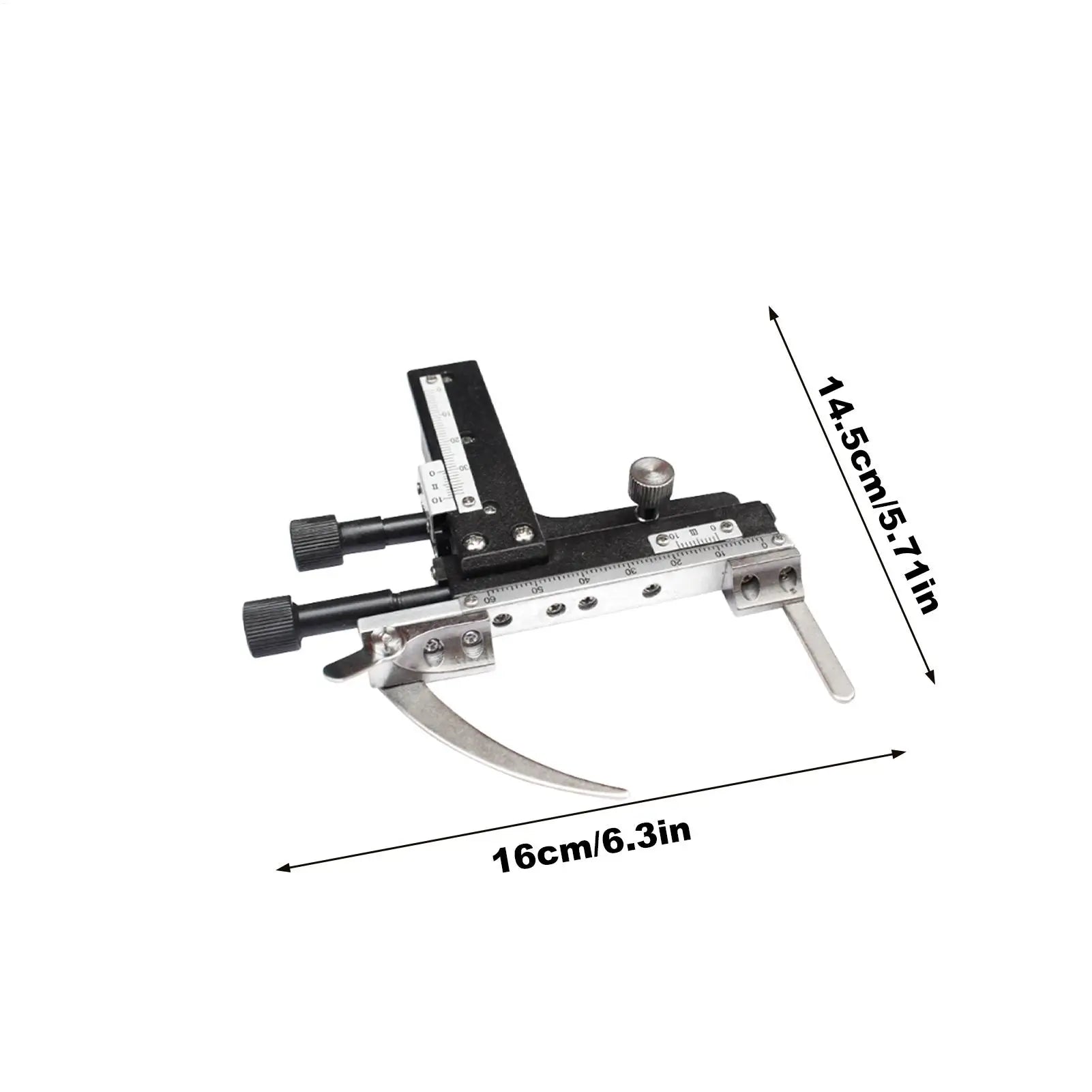 Microscope Mobile Stage Specimen Slide Accessories Scale Attachable Qme
