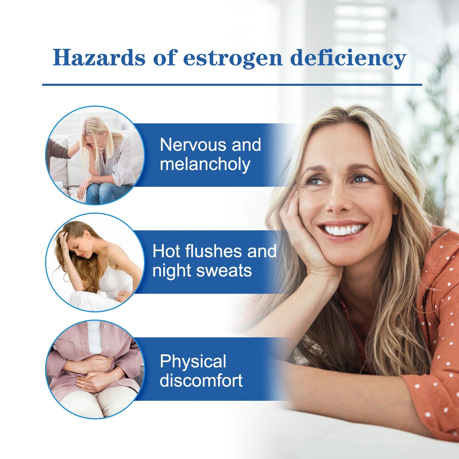 Estrogen Relief Cream for Women Menopause Balancing Hormone Levels Reducing Fatigue Relieve Massage for Health Body Care Qme