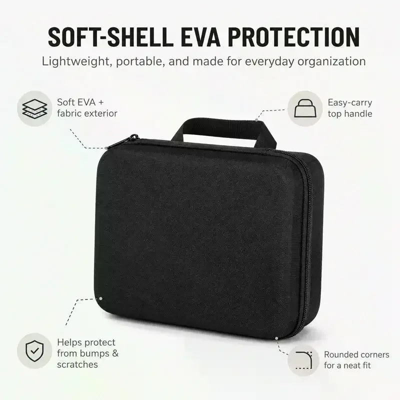 EVA Storage Box Travel Zipper Small Bag Portable Protective Storage Case Outdoor Tools Bag Organizer Accessories Qme