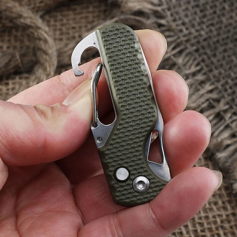 Portable Folding Knife Express Parcel Stainless Serrated Hook Cutter Qme