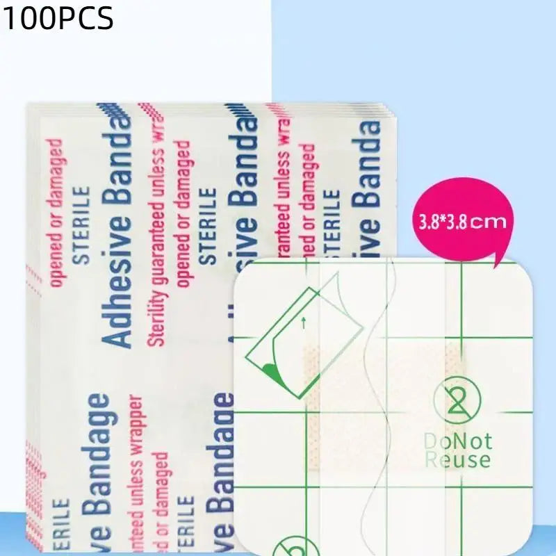 Band Aid 38 Transparent PU Waterproof Adhesive Bandages Travel Small Qme