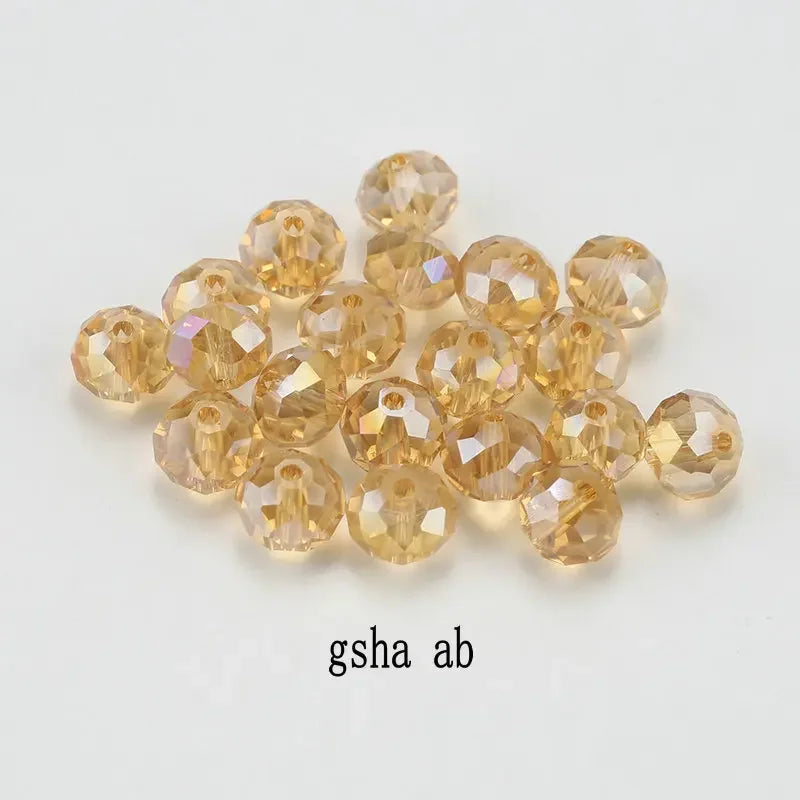 4mm glass beads plated Color faceted round crystal beads Jewelry beads for bracelet necklace Jewelry making DIY 150pcs Qme gsha ab 4mm-150pcs