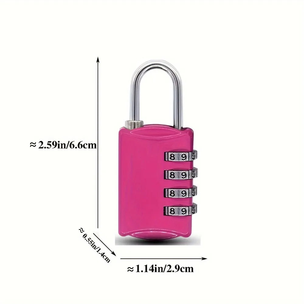 Combination Padlock Lock for Gym Lockers School Toolbox and More Portable Resettable and Secure Design for Sports and OutdoorUse Qme