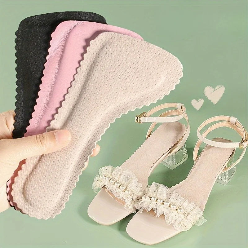 Self-Adhesive Sandal Insoles,Anti-Slip Breathable Shoe Pads for Heels,Open-Toe Shoes,Sweat-Absorbent Foot Cushions Qme